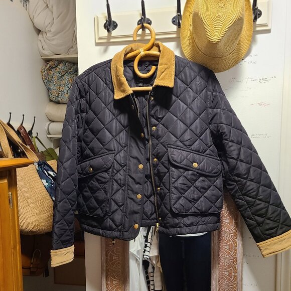 Navy Quilted jacket - Picture 1 of 8